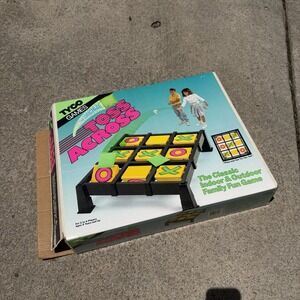 1993 Tyco Toss Across Game Bean Bag Indoor Outdoor 7090 Tic-Tac-Toe With 5 Bags